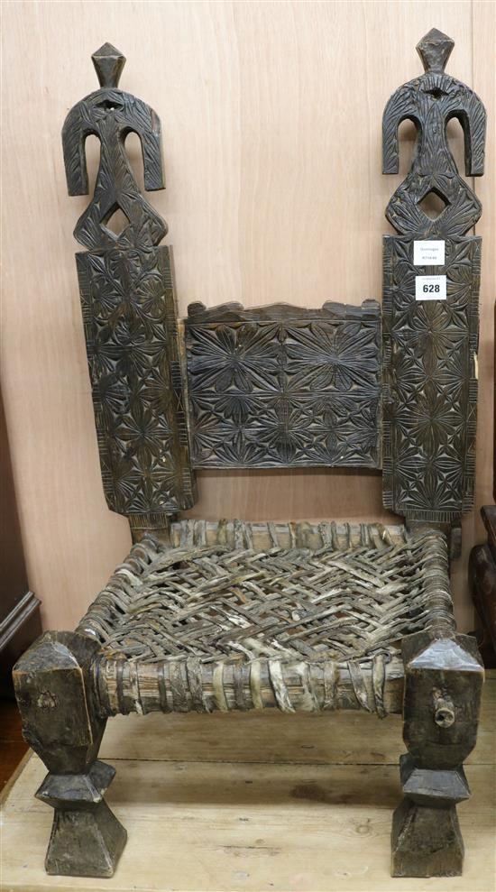 An African low chair